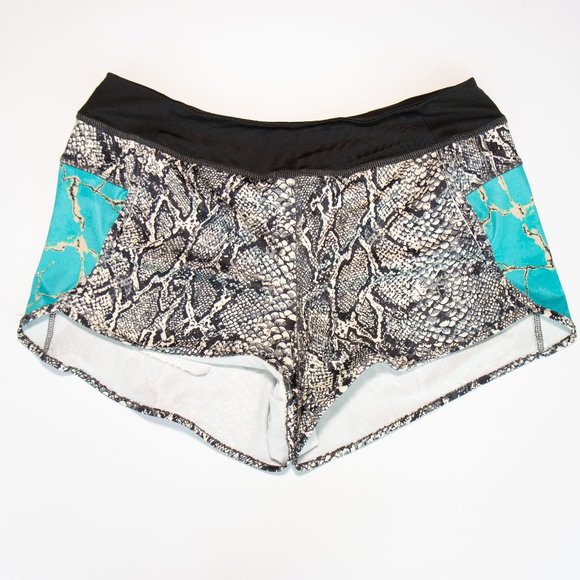 Crazy Train Reptile Print Womans Swim Shorts - Picture 1 of 5